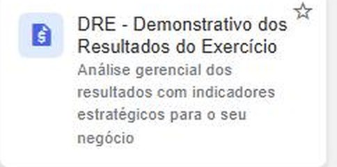 Ao passar o mouse sobre um cartão, aparece a estrela no canto superior direito para adicionar (ou remover) o relatório dos favoritos.
